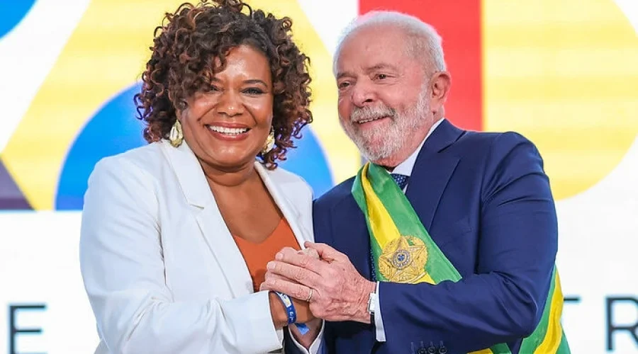 Lula e Margareth Menezes Foto: Ricardo Stuckert/PR
