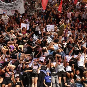 Protesto contra feminicídio em São Paulo Foto: Rovena Rosa/Agência Brasil