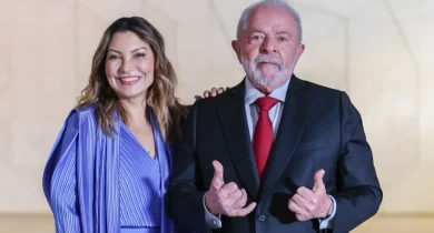 Janja e Lula Foto: Ricardo Stuckert/PR
