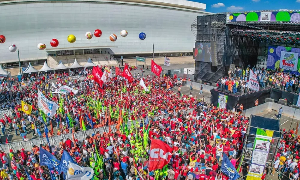 Comemoração do 1º de Maio no Itaquerão Foto: Ricardo Stuckert / PR