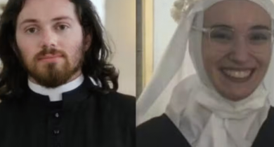 Laís Dognini e Jackson Dognini deixaram a vocação religiosa para que pudessem se casar — Foto: Reprodução / Redes sociais