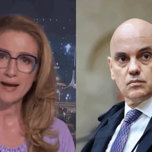Ana Flor e Alexandre de Moraes Fotos: Reprodução/GloboNews // Fellipe Sampaio/STF