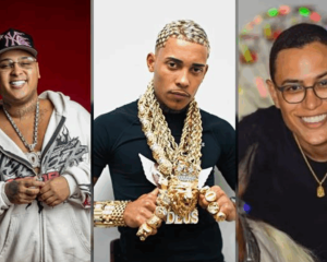 MC Ryan SP (esq.), MC Poze do Rodo e Raphael Sousa (Choquei) Foto: reprodução/redes sociais