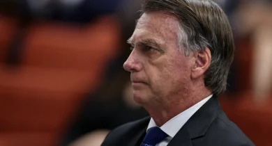 Ex-presidente Bolsonaro durante interrogatórios no STF Foto: Ton Molina/STF