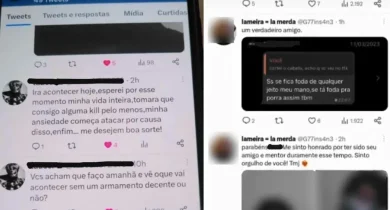 Aluno usou rede social para anunciar ataque a escola Foto: Reprodução