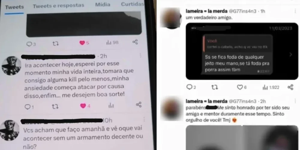Aluno usou rede social para anunciar ataque a escola Foto: Reprodução