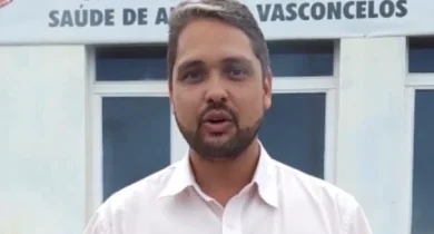 Prefeito de Alfredo Vasconcelos, Mauro César de Oliveira Foto: Reprodução/Print de Vídeo Facebook Prefeitura de Alfredo Vasconcelos