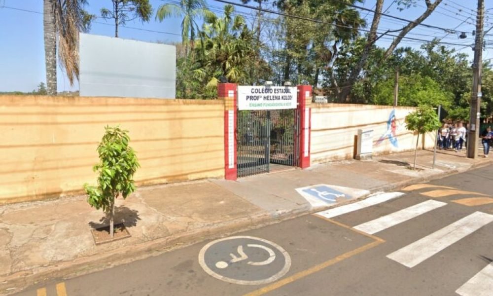 Menina foi morta em escola no Paraná Foto: Reprodução/Google Maps