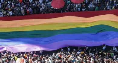 Parada LGBT de São Paulo em 2023 Foto: EFE/ Sebastiao Moreira
