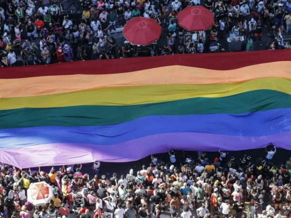 Parada LGBT de São Paulo em 2023 Foto: EFE/ Sebastiao Moreira