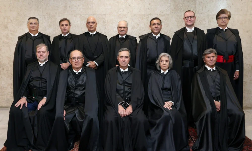 Foto oficial dos ministros do STF, com a composição atual completa Foto: Fellipe Sampaio /SCO/STF