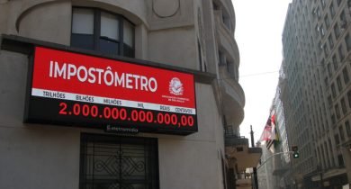 Impostômetro aponta que arrecadação do país Foto: Comunicação Institucional/ACSP