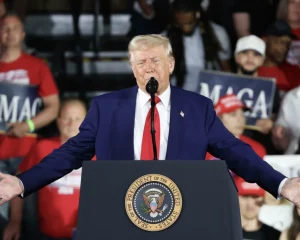 Presidente Donald Trump durante pronunciamento Foto: EFE/Octavio Guzmán