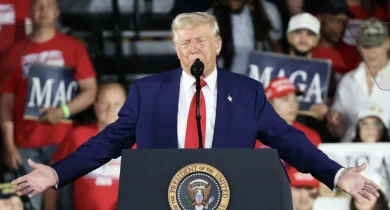 Presidente Donald Trump durante pronunciamento Foto: EFE/Octavio Guzmán