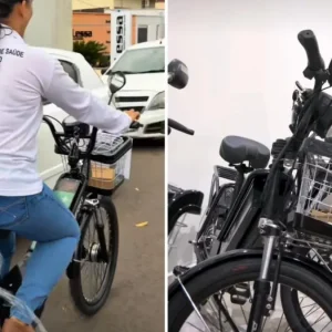 Bicicletas elétricas ganham destaque por representarem uma alternativa sustentável, econômica e de fácil utilização (Foto: Divulgação/Instagram/Prefeitura de Porangatu)