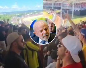 Lula foi alvo de protesto Fotos: Reprodução/Print de vídeo das redes sociais // PR/Ricardo Stuckert