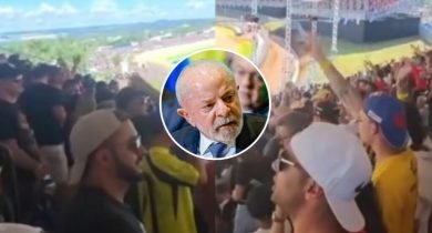 Lula foi alvo de protesto Fotos: Reprodução/Print de vídeo das redes sociais // PR/Ricardo Stuckert